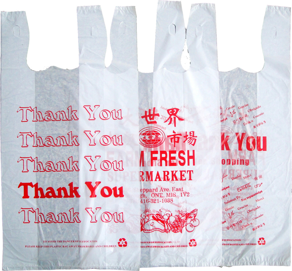 塑料袋白色背心袋，塑料袋厂家直销，塑料袋供应